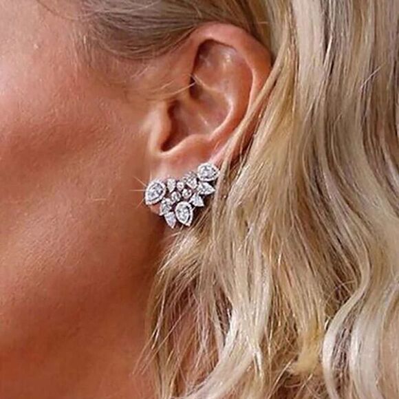 Diamond stud earrings #973 - Picture 1 of 5